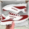 NCAA Oklahoma Sooners Crimson White Running Shoes V2