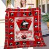 NCAA Northern Illinois Huskies Custom Name Red Est 186 Quilt Blanket