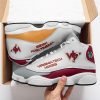 NCAA Virginia Tech Hokies White Maroon Air Jordan 13 Shoes