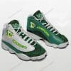 NCAA Oregon Ducks Green Grey Air Jordan 13 Shoes V3