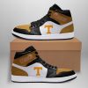 NCAA Tennessee Volunteers Orange White Air Jordan 1 High Sneakers V3