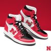 NCAA Nebraska Cornhuskers Red White Air Jordan 1 High Sneakers