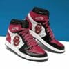 NCAA Oklahoma Sooners Crimson Black Air Jordan 1 High Sneakers