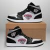 NCAA Wisconsin Badgers White Air Jordan 1 High Sneakers