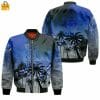 NCAA Duke Blue Devils Coconut Tree Bomber Jacket V3