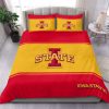 NCAA Iowa State Cyclones Cardinal Gold Bedding Set V3