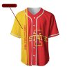 NCAA Iowa State Cyclones Custom Text Number Cardinal Orange Baseball Jersey V4