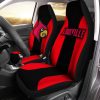 NCAA Louisville Cardinals Red Black Car Seat Covers V3