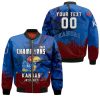 NCAA Kansas Jayhawks Custom Text Number Champions 2022 Bomber Jacket