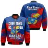 NCAA Kansas Jayhawks Blue Red Champions 2022 Bomber Jacket