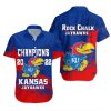 NCAA Kansas Jayhawks Blue Red Champions 2022 Hawaiian Shirt