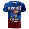NCAA Kansas Jayhawks Custom Text Number Champions 2022 T-Shirt