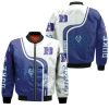 NCAA Duke Blue Devils White Bomber Jacket V5