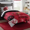 NCAA Louisville Cardinals Red Black Bedding Set V3