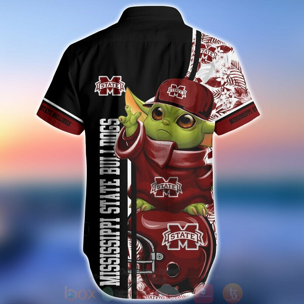 NCAA Mississippi State Bulldogs Baby Yoda Hawaiian Shirt