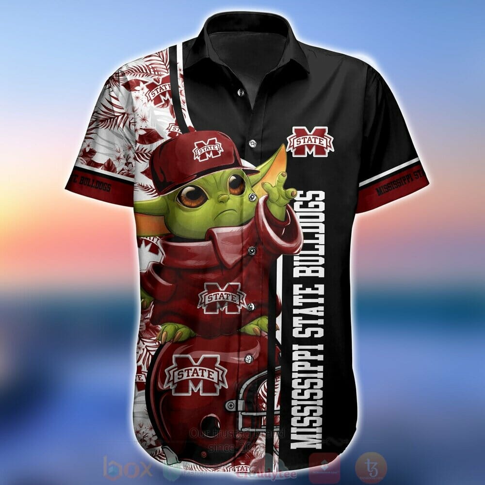 NCAA Mississippi State Bulldogs Baby Yoda Hawaiian Shirt