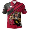 NCAA Northern Illinois Huskies Red Black Polo Shirt V4