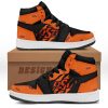 NCAA Oklahoma State Cowboys Orange Black Air Jordan 1 High Sneakers V2