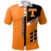 NCAA Tennessee Volunteers Custom Text Orange Black Polo Shirt V2