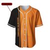 NCAA Tennessee Volunteers Custom Text Number Orange Black Baseball Jersey V3