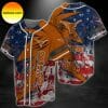 NCAA Texas Longhorns American Flag Baseball Jersey