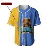 NCAA UCLA Bruins Custom Text Number Blue Gold Baseball Jersey V5