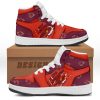 NCAA Virginia Tech Hokies Maroon Orange Air Jordan 1 High Sneakers V2