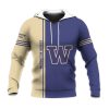 NCAA Washington Huskies Custom Name Purple Gold Pullover Hoodie V4