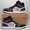 NCAA Arizona State Sun Devils Tearing Open Logo Maroon Air Jordan 1 High Sneakers