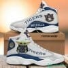 NCAA Auburn Tigers Custom Name Baby Yoda Air Jordan 13 Shoes