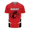 NCAA Cincinnati Bearcats Custom Text Number Red Black Baseball Jersey V4