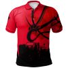 NCAA Cincinnati Bearcats Custom Text Number Red Black Polo Shirt V2