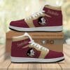 NCAA Florida State Seminoles Garnet Gold Air Jordan 1 High Sneakers V2