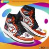 NCAA Illinois Fighting Illini Orange Blue Air Jordan 1 High Sneakers