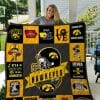 NCAA Iowa Hawkeyes Orange Black Est 1847 Quilt Blanket