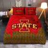 NCAA Iowa State Cyclones Cardinal Gold Bedding Set V2