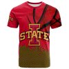 NCAA Iowa State Cyclones Custom Text Number Cardinal Orange T-Shirt V5