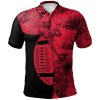 NCAA Louisville Cardinals Red Black Polo Shirt V7