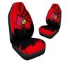 NCAA Louisville Cardinals Red Black Car Seat Covers V5