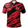 NCAA Louisville Cardinals Red Black Polo Shirt V12