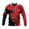 NCAA Louisville Cardinals Red Black Pullover Hoodie V7
