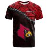 NCAA Louisville Cardinals Red Black T-Shirt V2