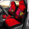 NCAA Louisville Cardinals Red Black Car Seat Covers V4