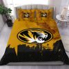 NCAA Missouri Tigers Gold Black Bedding Set V2