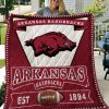 NCAA Arkansas Razorbacks EST 1894 Quilt Blanket