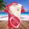 NCAA Nebraska Cornhuskers Red Cream Hawaiian Shirt V6
