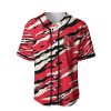 NCAA Nebraska Cornhuskers Red Cream Baseball Jersey V3