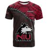 NCAA Northern Illinois Huskies Red Black T-Shirt V6