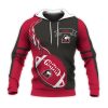 NCAA Northern Illinois Huskies Red Black Pullover Hoodie V2