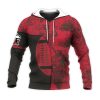 NCAA Northern Illinois Huskies Red Black Pullover Hoodie V3